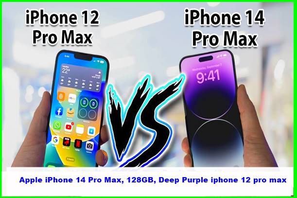 Apple iPhone 14 Pro Max, 128GB, Deep Purple iphone 12 pro max