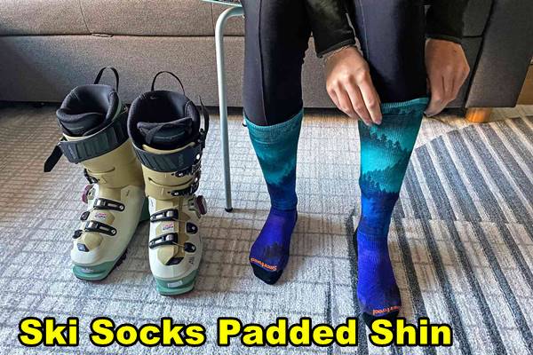 Ski Socks Padded Shin